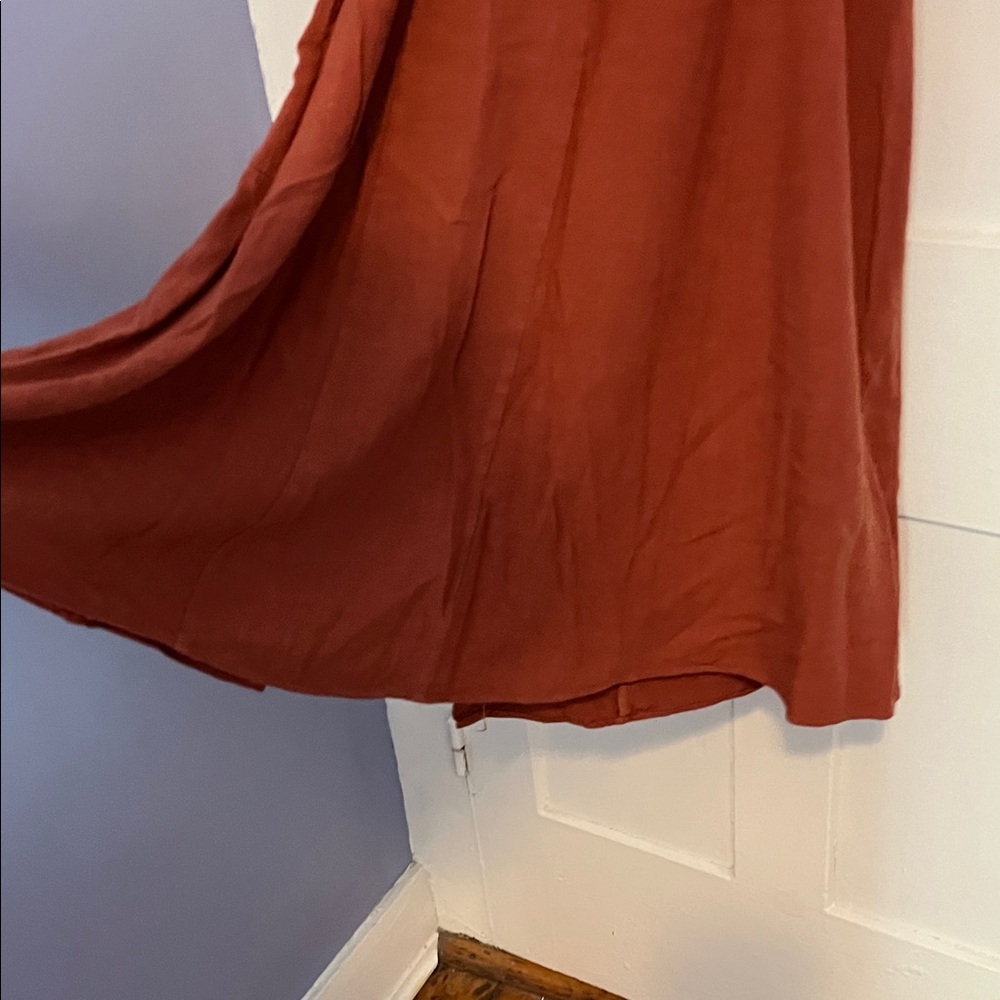 Lulu’s Rust Midi Dress - Picture 9 of 11